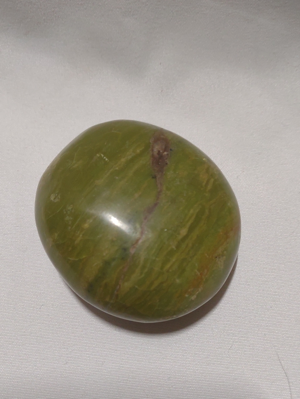 Green opal Palm Stone